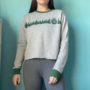 Smokey Bear Cropped Sweatshirt